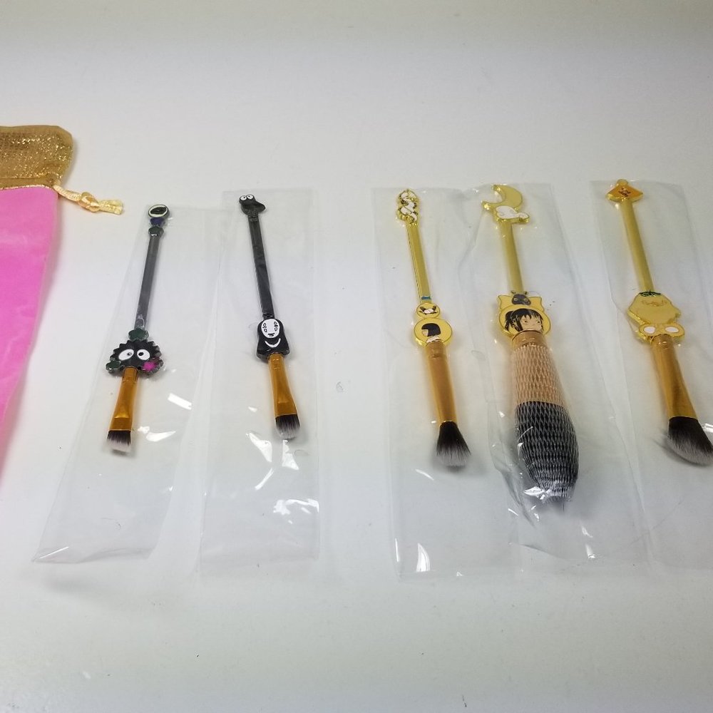 Ghibli Studio Spirited Away Makeup Brushes Set Profess  5pcs/set Anime